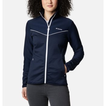 Columbia Roffe Ridge II Full Zip Fleece, Chamarras Azul Marino Blancos Para Mujer | 675932-JSC